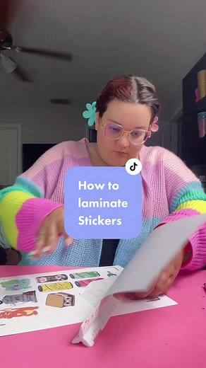 Laminate Stickers with Cricut Print then Cut: Easy Tutorial