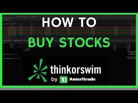 ThinkorSwim (TOS) Basics Tutorial: How To Buy Stocks for Beginners