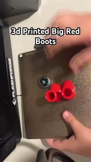 3d Printed Big Red Boots #3dprinting