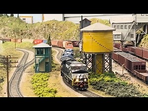 Explore This Realistic Model Railroad Layout! Modern CSX & NS Freight Train