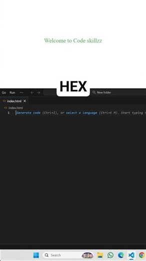 CSS Hex Colors Explained | Master Color Codes in Seconds 💻🎨🧾 | Code Skillzz