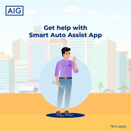 Renew your auto insurance with AIG and get digital road tax, 24 hours road assistance & more. | AIG