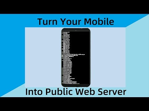 Turn your mobile into public server: Make mobile phone to public web server | Android phone server
