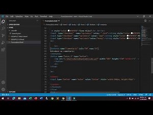Creacion de Formulario En HTML (En Visual Studio Code)