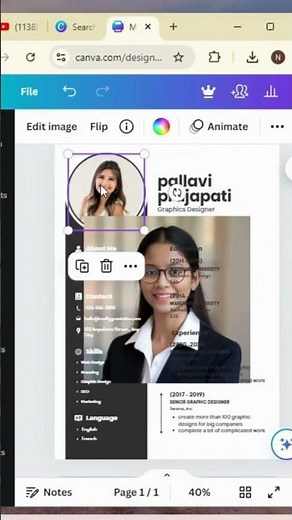 How to Make Professional Resume in Canva || Learn Step by Step Resume on Canva #tutorial