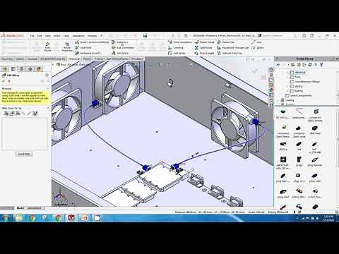 Creating electrical cable routing in SOLIDWORKS