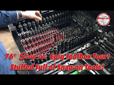 An Epic 76" Snap-on Epiq Toolbox Tour Stuffed With Snap-on Tools - MUST WATCH!!
