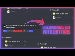How to make a Discord music bot with buttons in 2 minutes!! (No Coding)