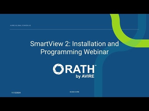 SmartView 2: Installation and Programming Webinar