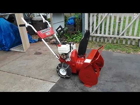 Snapper I422 4hp 195cc (4-5hp) Tecumseh, 22 wide Intermediate two stage Snowthrower, mint. -Sold-