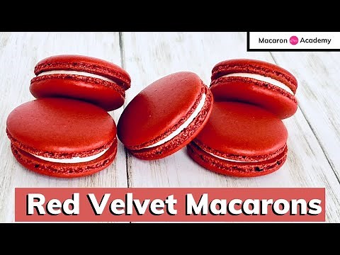 Red Velvet Macarons Recipe With Cream Cheese Filling | Beginner Step By Step
