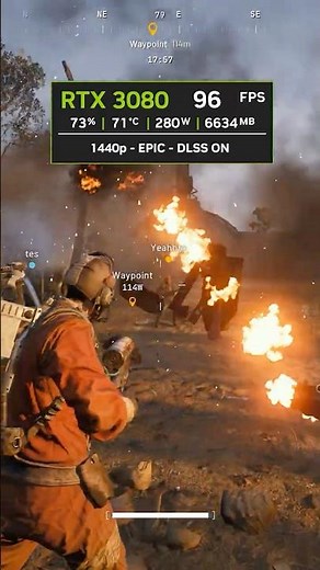 Arc Raiders RTX 3080 1440p Epic DLSS ON 🔥