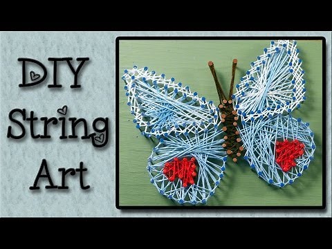 String Art Tutorial - An Easy Art Project For Kids