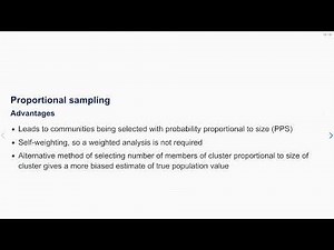 Cluster Sample Design