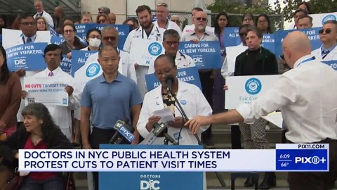 NYC doctors rally against ruling limiting patient time