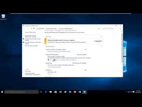 How To Run Automatic Maintenance Tool In Windows 10