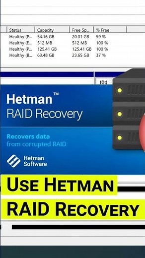 How to recover data from a hardware RAID based on a motherboard controller #shorts #short