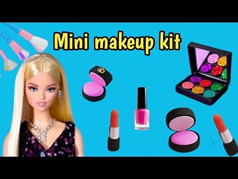 DIY mini makeup kit for barbie doll