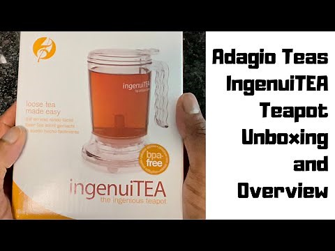 Adagio Teas IngenuiTEA Teapot Unboxing Overview & How to Use | Loose Leaf Tea Steeper Infuser