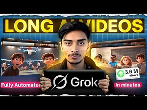 How I Created a Full Long YouTube Video Using Free Grok AI Video Generator (Complete Workflow)