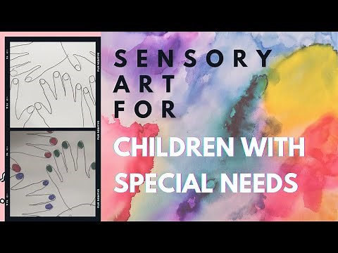 Sensory Art for Children with Special Needs || Learn Colours || Tactile stimulation. (#16)