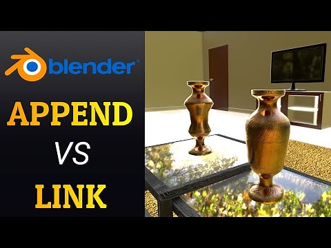 What is the difference between Link and Append? | Blender Tutorial