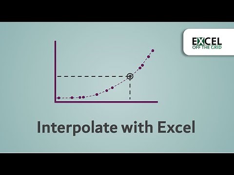 Interpolate with Excel | FORECAST function can interpolate | Excel Off The Grid