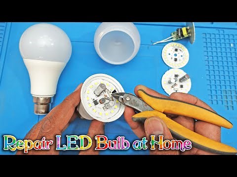 How to Repair LED Bulb Easily at Home | LED Light Bulb Repairing
