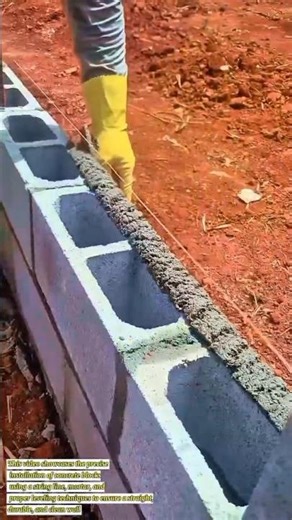 Precise Concrete Block Laying – Transforming Raw Materials into a Solid Wall