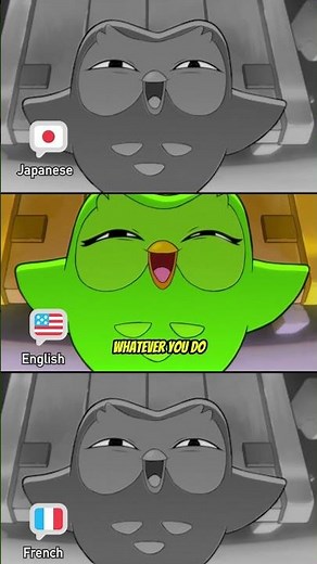 Duo’s warning... in 3 different languages.