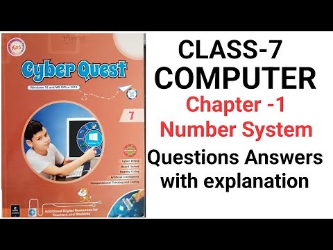 Class-7| computer | chapter-1 number system | Kips it book cyber Quest book | with Questions answer