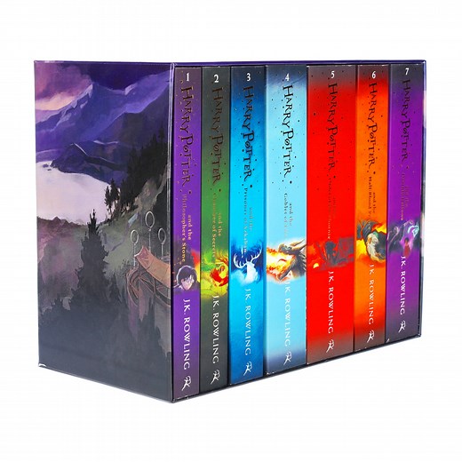 Harry Potter The Complete Collection by J.K. Rowling 7 Books Box Set - Ages 9  - Paperback