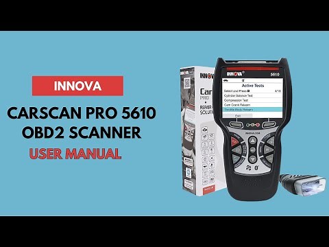 How to Use: Innova CarScan Pro 5610 OBD2 Scanner Car Diagnostic Tool User Manual