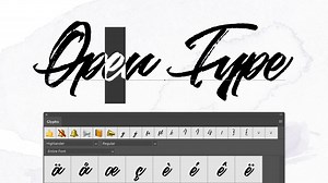 Tutorial: how to use and install an OTF and use glyphs in Photoshop & Illustrator