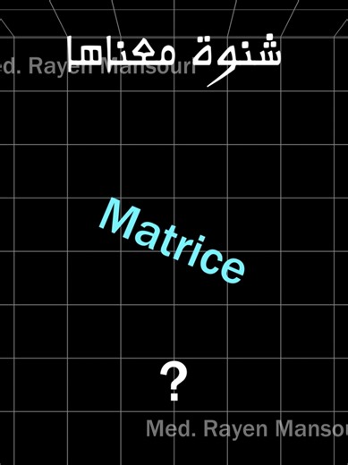 Matrice expliquée en moins de 30 secondes