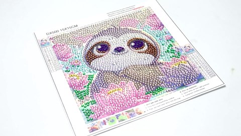 MjhRcll 5D Diamond Art Kits - 4 Pcs Colorful Animals Kids DIY Diamond Big Gem Art, Kids' Mosaic Crafts for Ages 4-8, 6x6inch (Without Frame)