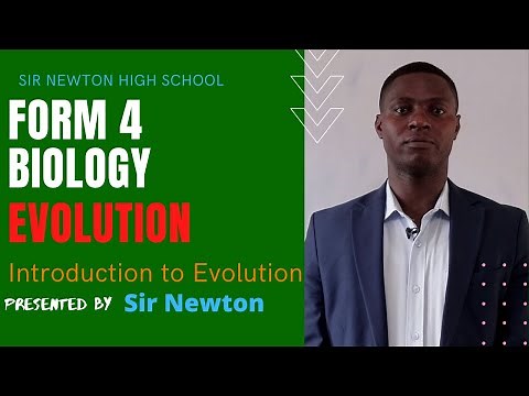 BIOLOGY - EVOLUTION LESSON 1