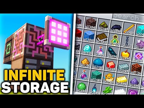 How To Make An INFINITE Storage System In Minecraft (Beginners AE2 Mod Guide)