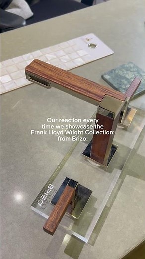 ✨ The Brizo Frank Lloyd Wright Collection at PlumbTile #interiordesign #fyp