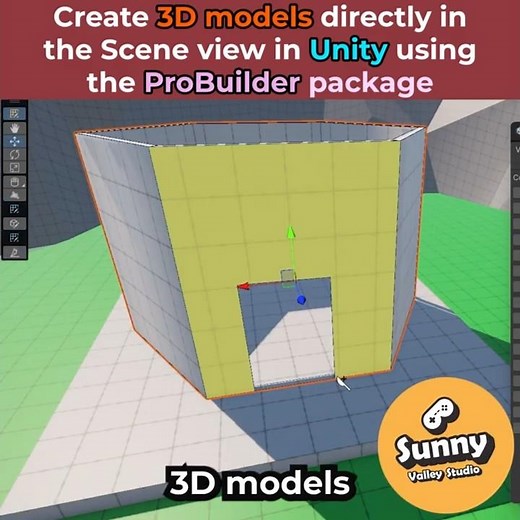 Create 3D models DIRECTLY in Unity 6 - ProBuilder in 60 sec