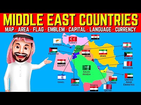 Middle East Explained | Middle East Countries - Map, Flag, Capital, Language, Currency | #middleeast