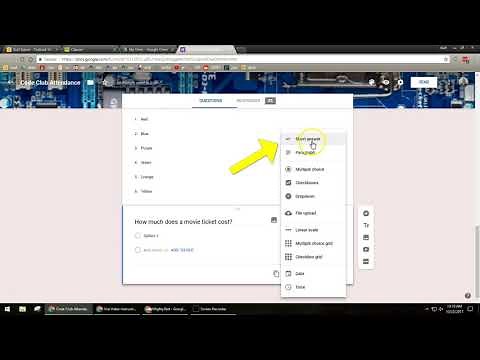 Google Form Add a Number Question