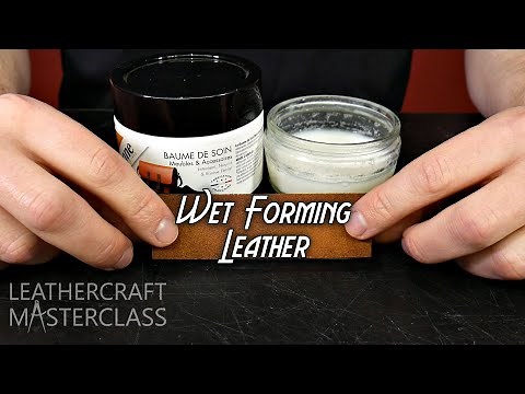 Quick Leather Wet Forming Tip | Easy Leather Conditioner | Simple Wet Molding Technique