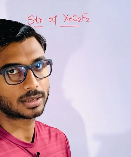 Structure of XeO2F2 😊 #chemistry #structure