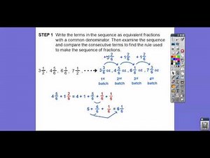 Patterns with Fractions - Lesson 6.8