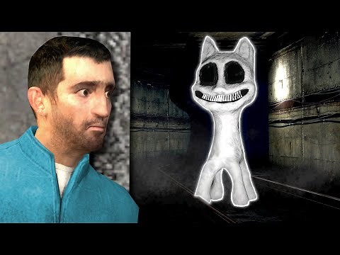 I Must Escape WHITE CARTOON CAT! - Garry's Mod Gameplay