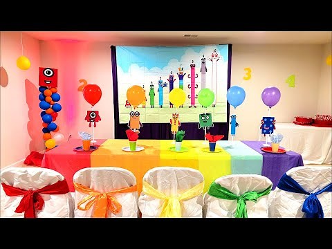 DIY Number Blocks Birthday Party, Number Blocks Party Decorations, Number Block Party Ideas