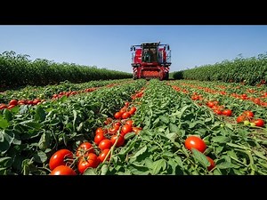 How Farmers Harvest Millions of Tomatoes | Farming Documentary
