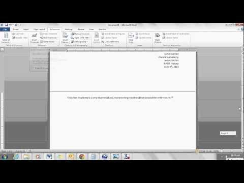 History Papers -- How to do a title page and footnotes -- Chicago Citation Style