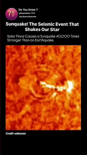 Sunquake! The Seismic Event That Shakes Our Star #spacesuccess #universe